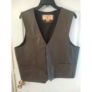Men's 100% Genuine Leather Vest by Tony’s